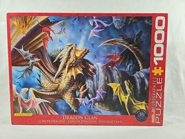 Eurographic 1000pc DRAGON CLAN By Anne Stokes Jigsaw Puzzle - £14.76 GBP