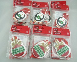240 Warm Wishes Gift Tags Penguin Ornament Christmas Holiday Wrapping Crafts Lot - £13.66 GBP