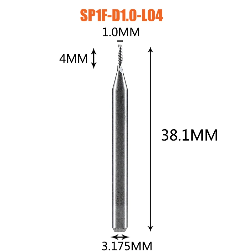 1pc AAAAA 3D CNC Router Bit Engraving Cut 3.175 /4/6 Shank Single Flute ... - $3,059.11 MXN