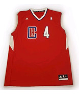 Adidas JJ Redick #4 LA Clippers Jersey Red Size XL NBA - $28.71