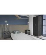 Geary White 4-Pc Slatted Headboard Panel Bedroom Set - $1,707.91 CAD