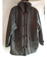 Men&#39;s XL ELK CASUALS Wool Cotton Heavy Winter Coat Jacket Zipper Wood Bu... - £61.62 GBP