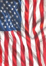 American Flag Waving Patriotic Garden Flag Usa 12.5&quot; X 18&quot; - £15.14 GBP