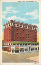 Valdosta GA Daniel Ashley Hotel Teich Lowndes County Georgia Postcard 1942 C35 - £2.76 GBP