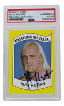 Hulk Hogan Autografato Ristampa 1982 Wrestling Tutti Stars Scheda #2 PSA/DNA - £185.75 GBP