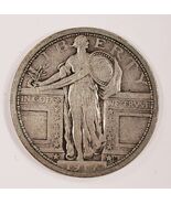 1917 Type 1 25C Standing Liberty Quarter in Fine Condition, 4 Digit Date... - €70,14 EUR
