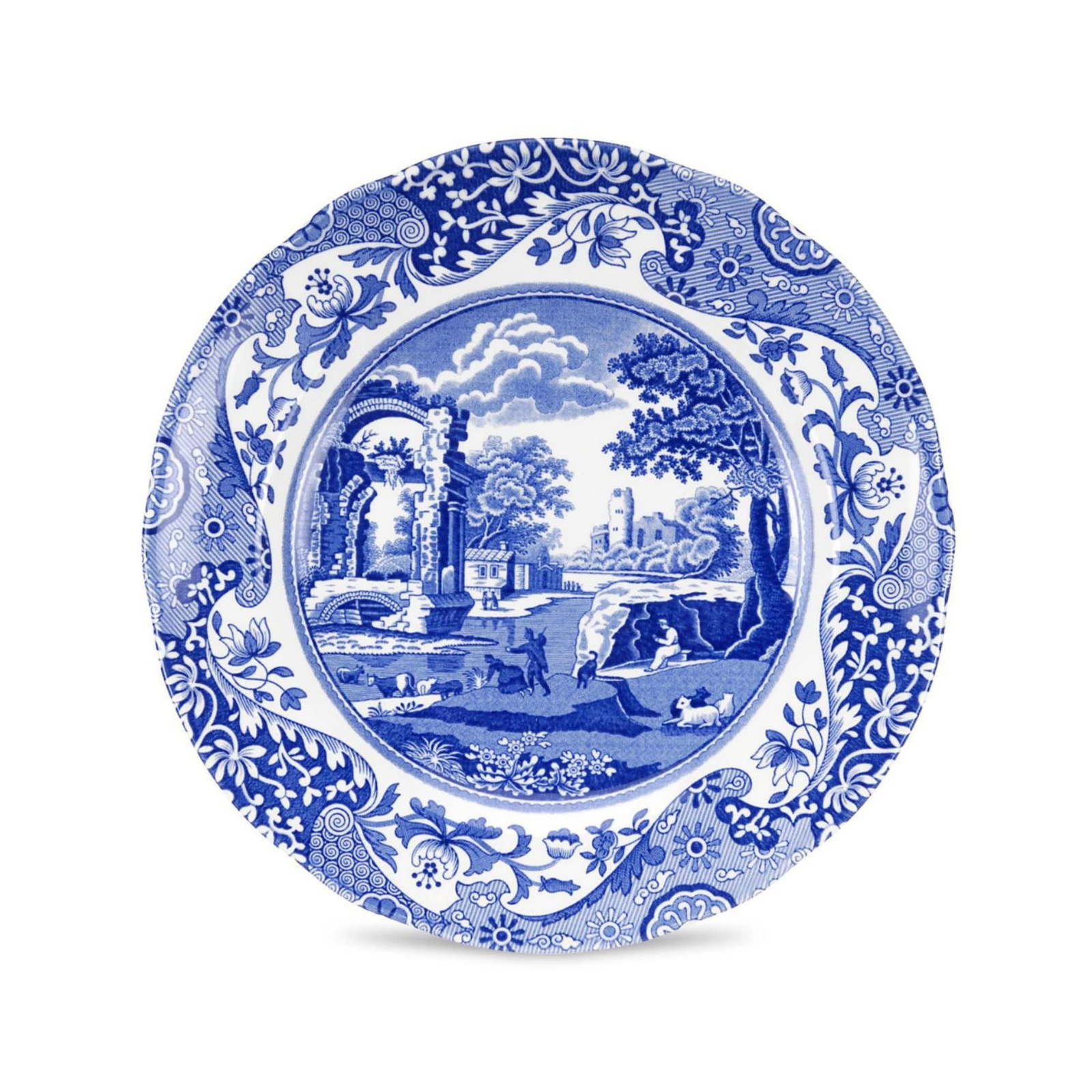 Spode Blue Italian Salad Plate Eache - $12.00
