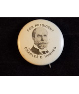 Vintage PINBACK CHARLES E HUGHES FOR PRESIDENT Political lapel button  - $13.55 CAD