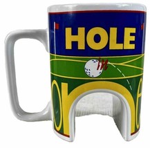 Golf Coffee Mug Ganz  Unique &quot; Hole In One &quot;  for that Golfer 90’s Novelty - £9.59 GBP