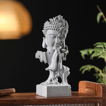 Sakyamuni Buddha Statue Buddha and Demon Bluestone Figurine Home Decor Artwork - £71.69 GBP