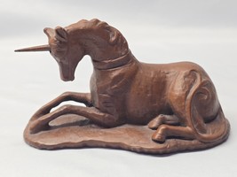 Vintage Hand Carved Unicorn Wooden Animal Figurine By Red Mill MFG - USA... - $12.85