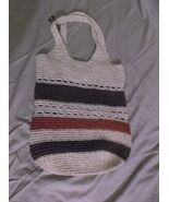 Paper Hand Bag Purse Made in China Tan Brown Pink 2 Handles 100% Paper N... - $27.58 CAD