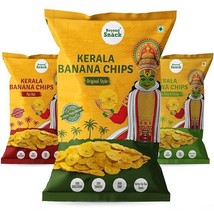 Kerala Banana Chips Healthy &amp; Delicious Snacks- 3 Flavours- 450g - £21.30 GBP
