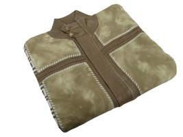Men's Fancy European Sweater Jacket By Silversilk Fashionable 11012 Tan image 2