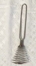 Vintage Kitchen Utensil Spiral Wire Metal Whisk Strainer 8” - $9.85