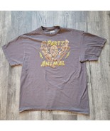 Star Wars Chewbacca Chewy Party Animal Lightening Gray TShirt Size Extra... - $9.89