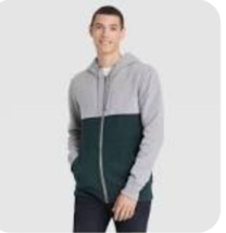 Goodfellow & Co Men's Full Zip Hooded Sweatshirt Hoodie - Mountain Spruce - M Ne - £12.73 GBP