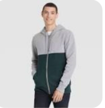 Goodfellow & Co Men's Full Zip Hooded Sweatshirt Hoodie - Mountain Spruce - M Ne - $15.93