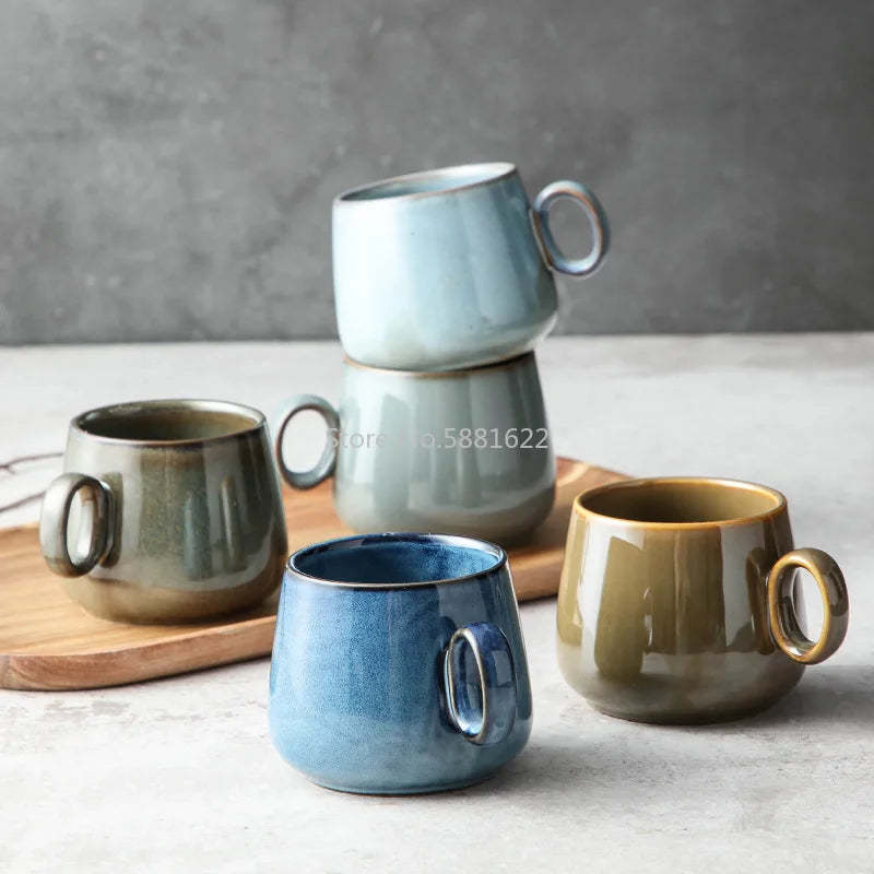 Vintage JapaneseStyle Retro Kiln Ceramic Coffee Cup Gift - $24.99