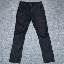 Roark Layover 2.0 Pants Mens 30x29 Black Drawstring Vented Mid Rise Nylo... - £29.93 GBP