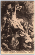 Vtg Antwerp Belgium La Mise en Croix P.P. Rubens Art Postcard - £10.21 GBP