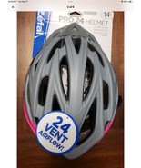 Womens Pink Gray Pro 24 Helmet 24 Vent Flow 14+ Bike ZEFAL Gear Helmet NEW - $27.70