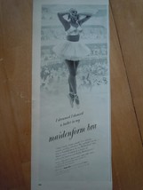 Maidenform Bra Ballerina Print Magazine Advertisement 1950 - $4.99