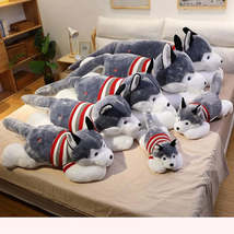 50cm Cute Soft Kawaii Husky Plush Toy Dog Stuffed Animal Long Pillow Girlfriend  - £6.33 GBP