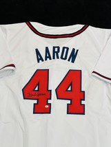 Hank Aaron Signed Atlanta Braves Baseball Jersey COA - £394.68 GBP