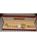 Jules Jorgenson Quartz Watch, New Battery, Works fine, New in box, Gold ... - $99.99