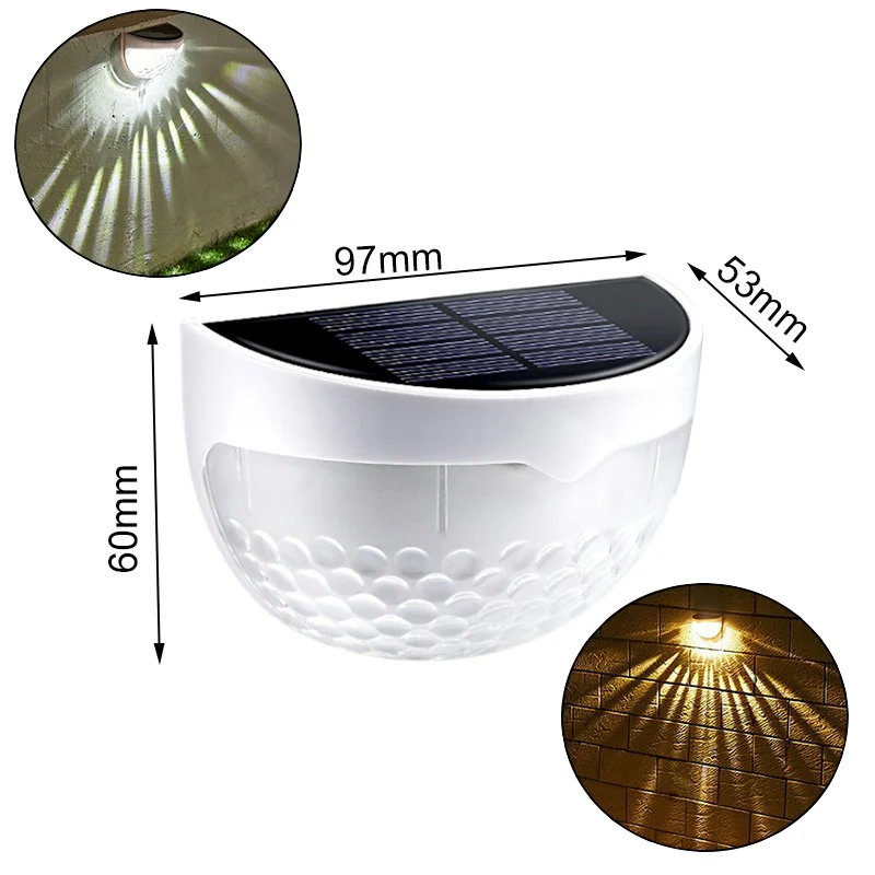 1-10PCs 6LED Solar Wall Light Outdoor Wall Lamps Waterproof  Lamps Step Courtyar - £129.04 GBP