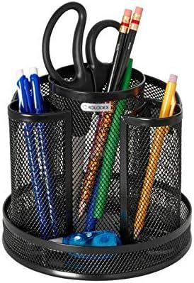 Black Spinning Desk Sorter From The Rolodex Mesh Collection (1773083). - $30.96