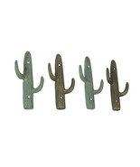 Verdigris Bronze Cast Iron Cactus Wall Hook Key Towel Coat Hanger Decor ... - £31.55 GBP