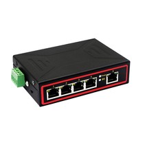 Industrial 5 Port Ethernet Switch Din-Rail, 10/100M Network Switch Suppo... - £52.52 GBP