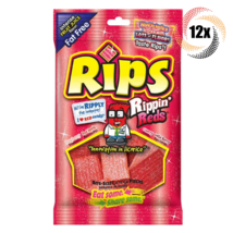 12x Bag Rips Rippin Reds Flavored Bite Size Licorice Pieces Fat Free Can... - $37.28