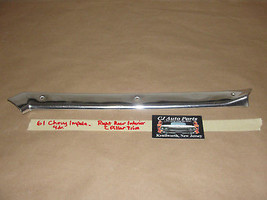 Oem 61 Chevy Impala 4 Dr Right Pass Side Rear C Pillar Interior Trim Headliner - £55.38 GBP