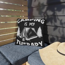 Camping is my therapy pillow uv water resistant outdoor home decor pillow thumb200