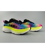 Hoka Bondi 8 Rainbow Sneakers Women Size 8 US Athletic running multicolor - $95.96