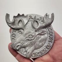 P.A.P. Loyal Order Of Moose Vintage Cast Aluminum 3D - £15.30 GBP
