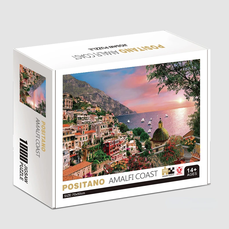 70*50cm Adult Puzzle 1000 Pieces Paper Jigsaw Puzzles Positano Amalfi Coast - £15.11 GBP