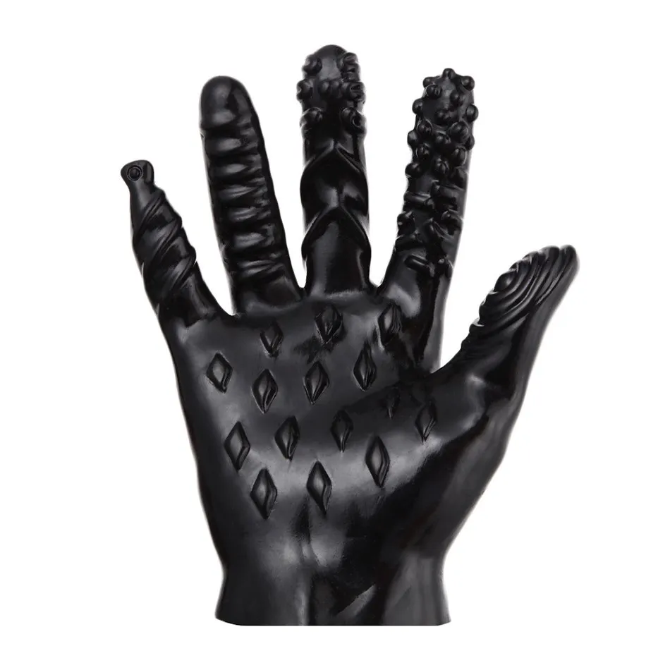 5-Finger Masturbation Gloves Male Female Mage Sex Gloves Tool Soft Flirting Mage - $39.77