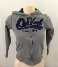 Oshkosh Hoodie  Gray Long Sleeve Full Zip Hooded Jacket Size 12 - $6.34