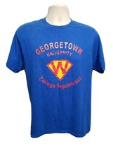 Georgetown University College Republicans Freedom March Adult Medium Blue TShirt - £11.76 GBP