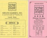 Shiang Garden Menus Atlantic Blvd Monterey Park California  - £11.07 GBP