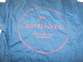Quiksilver Men&#39;s Short Sleeve T Shirt Stabbed Denim Heather Size M medium NWOT - £18.21 GBP