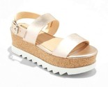 New Mossimo Womens Gold Lizzie Platform Summer Sandals - $83.54