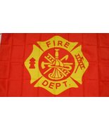 3X5 Ft Fire Department Dept. Sign Flag - £3.88 GBP