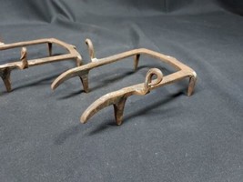 Antique Primitive 1800s Hand Forged Snowshoe Cleats ? Woodsman Logger  - £29.54 GBP