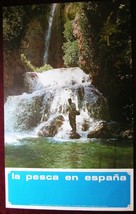 Original Poster Spain 1969 Fly Fishing Water Forest Nature - £65.16 GBP