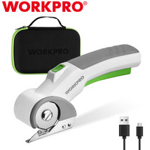 WORKPRO 4V Cordless Electric Scissors USB Rechargeable Powerful Shear Cu... - £62.13 GBP
